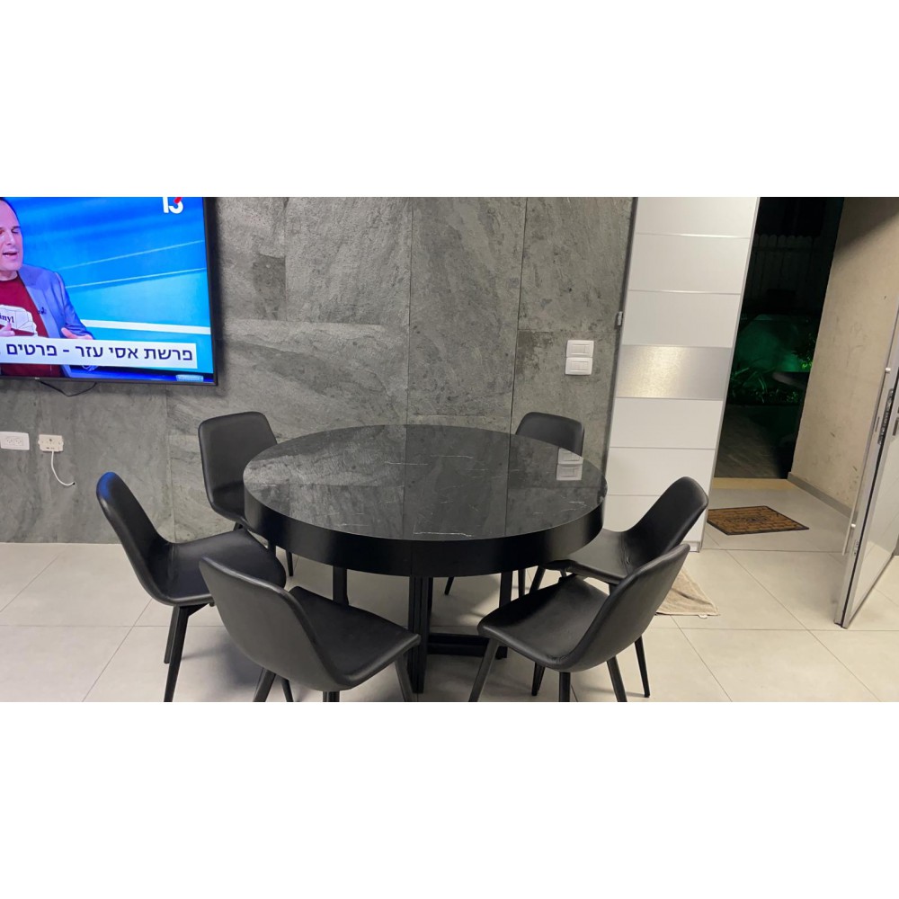 שולחן לפינת אוכל עגול + 6 כיסאות 8134615 שולחן לפינת אוכל עגול + 6 כיסאות 8134615