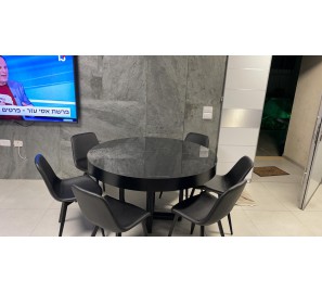 שולחן לפינת אוכל עגול + 6 כיסאות 8134615