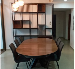 שולחן עגול יוקרתי לפינת אוכל נפתח + 6 כסאות 88990