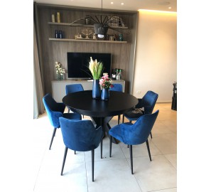 שולחן עגול לפינת אוכל נפתח 8007