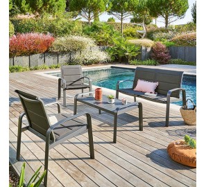 פינת ישיבה דו מושבית מאלומיניום 53001