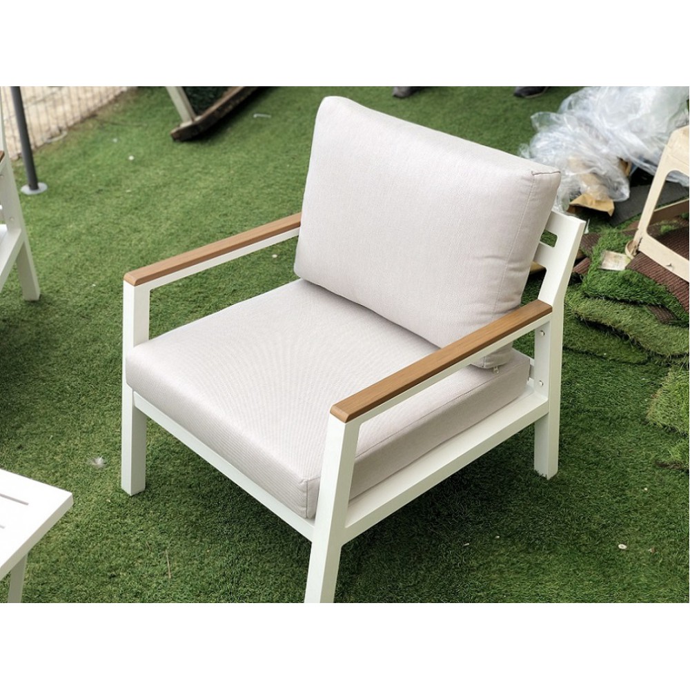 מערכת ישיבה מאלומיניום צבע לבן דגם 5310 מערכת ישיבה מאלומיניום צבע לבן דגם 5310