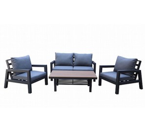 סט גינה דו מושבי עם שילוב עץ דגם 88516