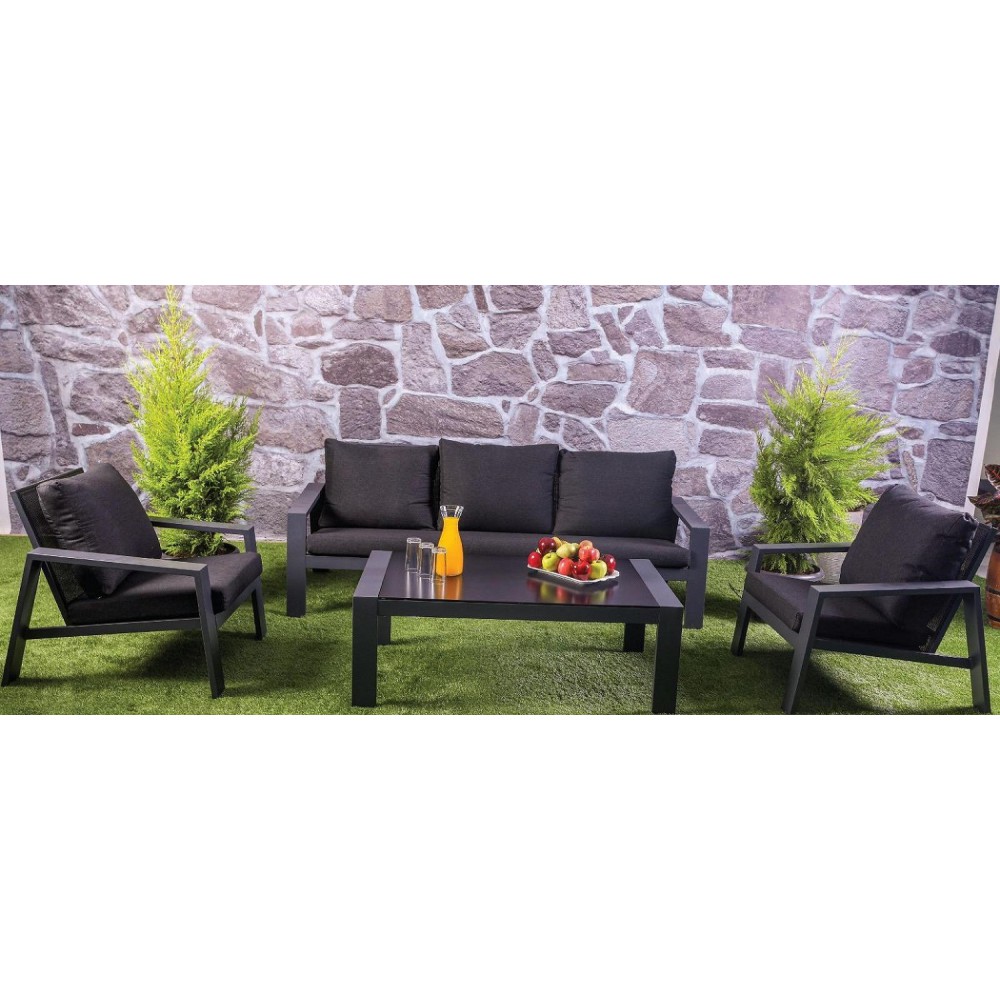 סט גינה תלת מושבי אלגנטי ויוקרתי 6654