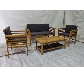 מערכת ישיבה מעץ לגינה דגם 5073