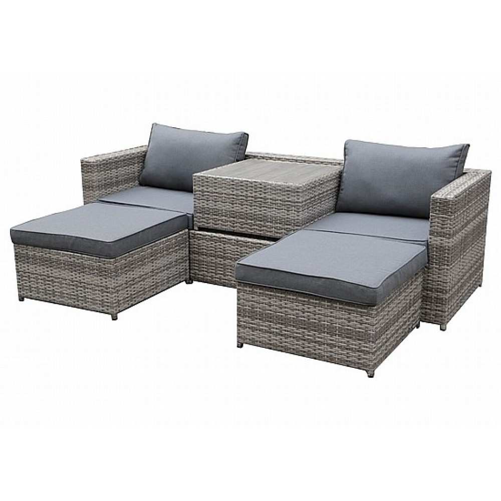 ספה ראטן מודולרית מתכווננת 3022