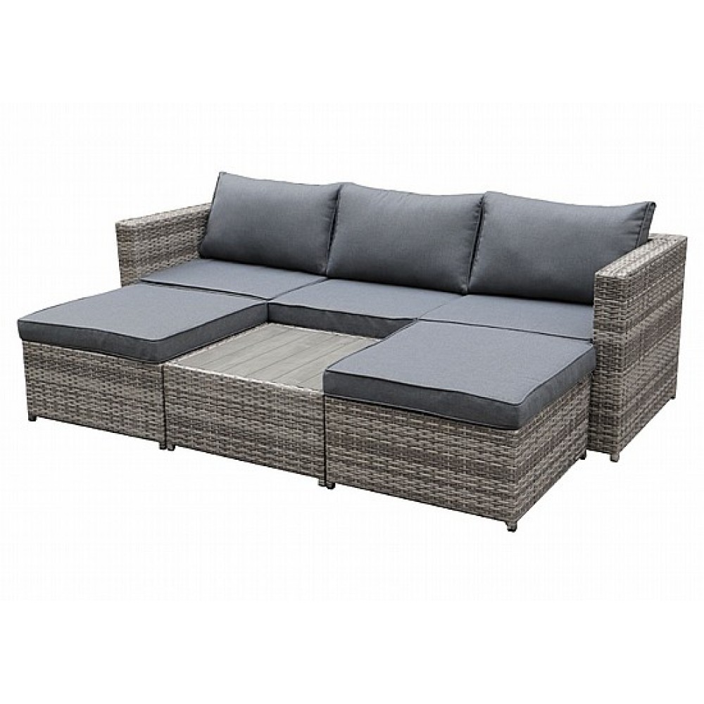 ספה ראטן מודולרית מתכווננת 3022