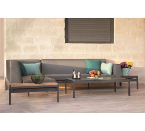 ספה פינתית מרופדת לגינה 7804