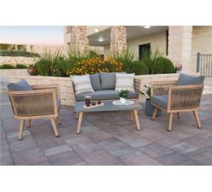 סט דו מושבי אלומיניום צבע דמוי עץ 7810 סט דו מושבי אלומיניום צבע דמוי עץ 7810