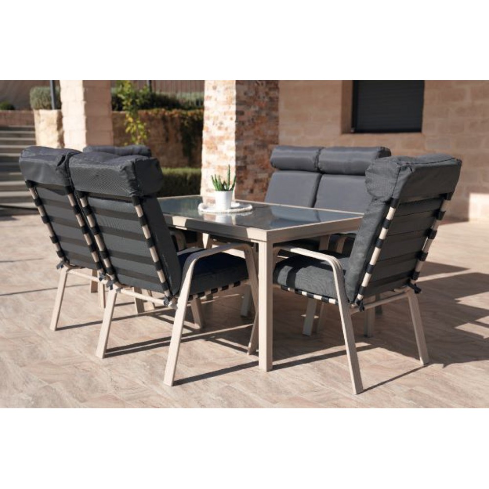 פינת ישיבה אלומוניום זכוכית לגינה כולל כסאות 4533 פינת ישיבה אלומוניום זכוכית לגינה כולל כסאות 4533