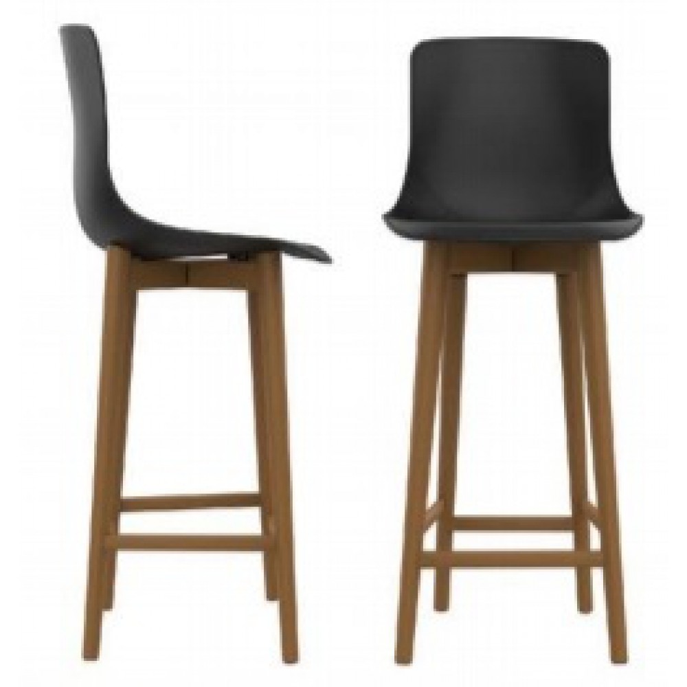 כיסא בר מפלסטיק עם רגל עץ איכותי נוח יציב ויפה 7003