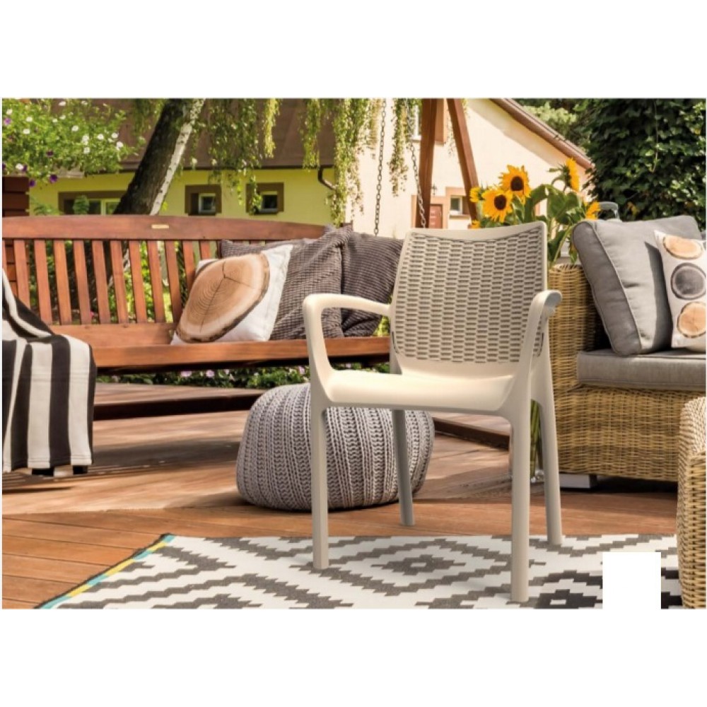 כיסא לפינת אוכל מפלסטיק איכותי נוח ויציב 7117