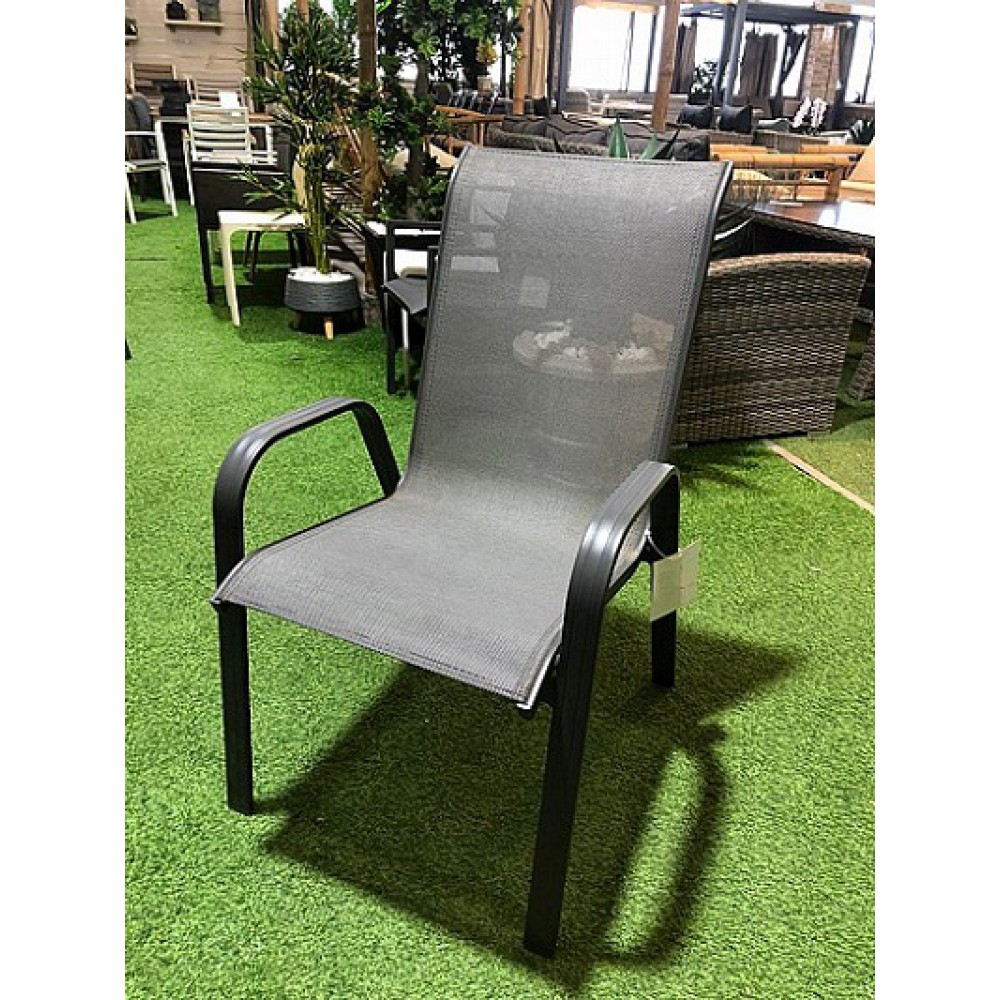 כסא גינה נערם שחור 7123