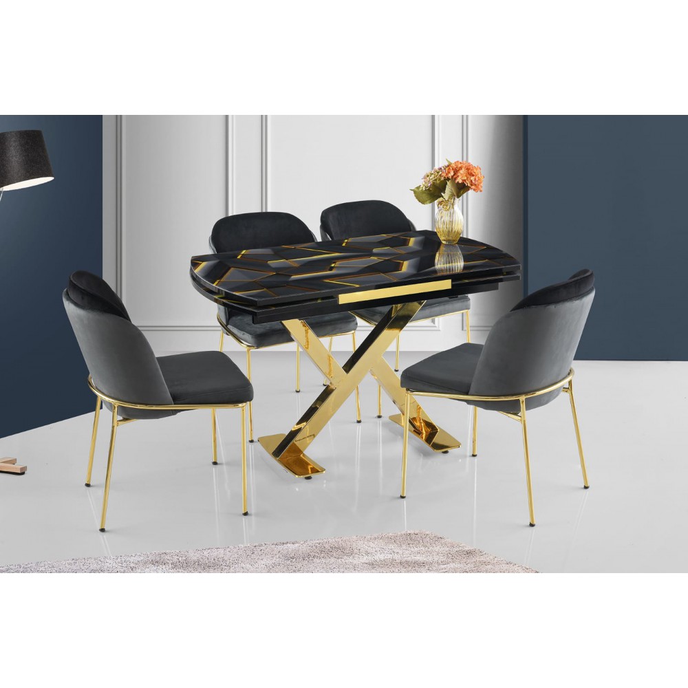 כסא מרופד לפינת אוכל דגם אנה 2022