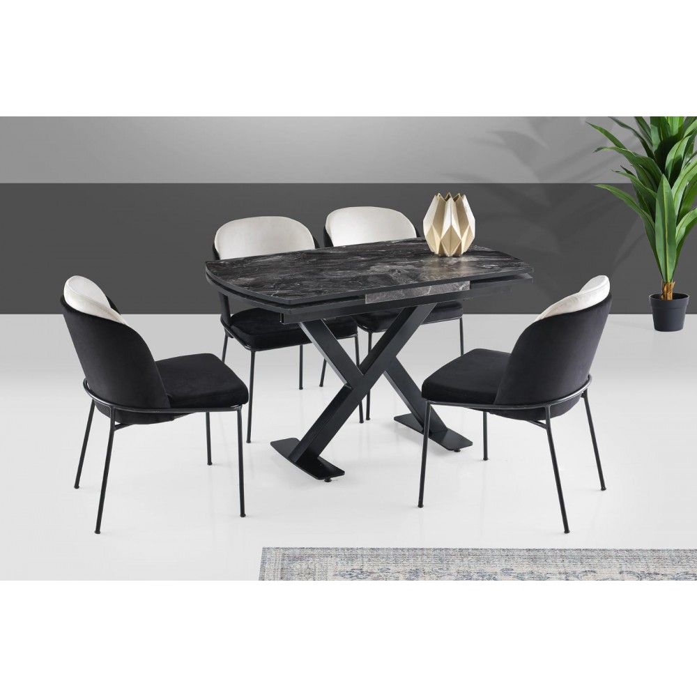 כסא מרופד לפינת אוכל דגם אנה 2022