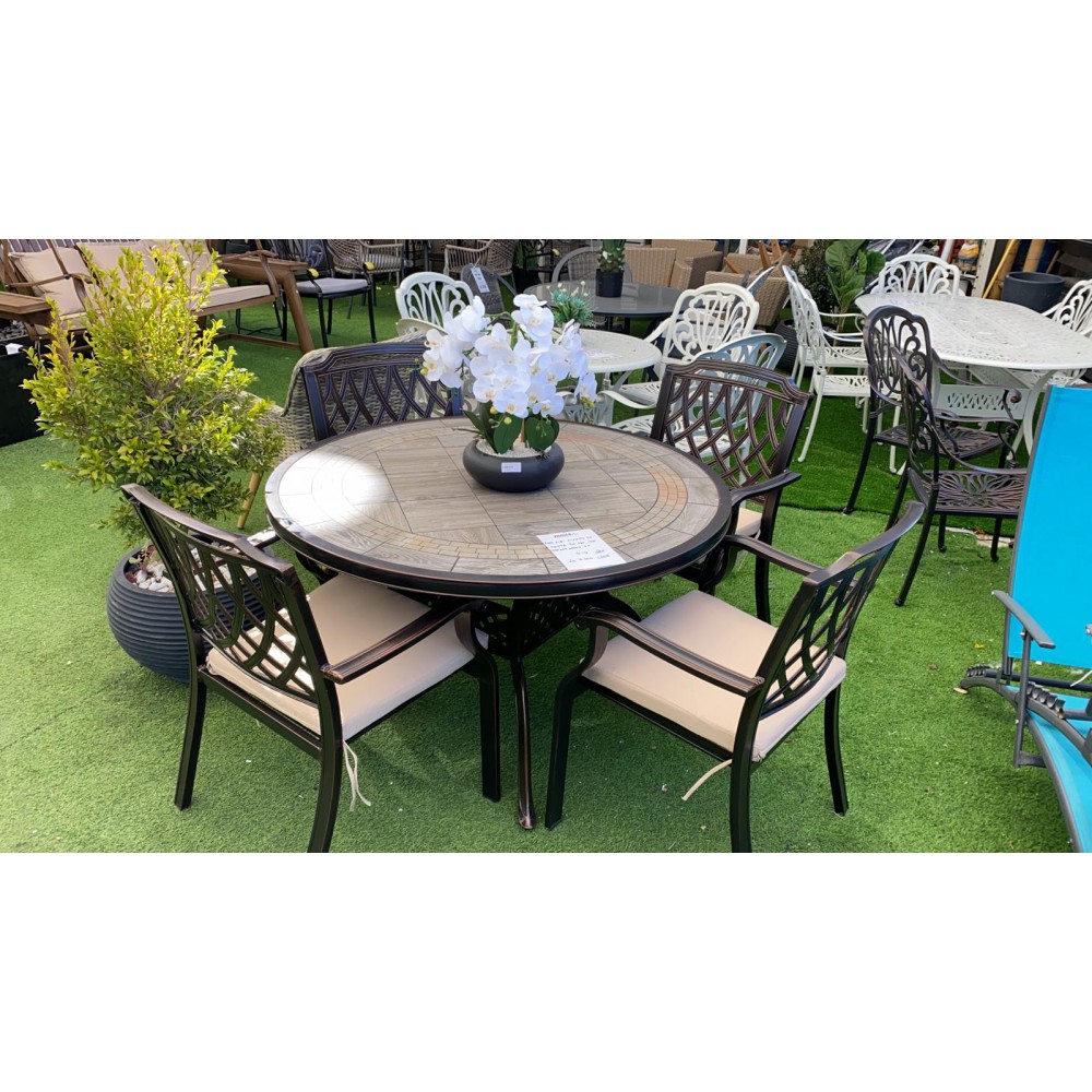 סט שולחן וכסאות אלומיניום יוקרתים 6670 סט שולחן וכסאות אלומיניום יוקרתים 6670