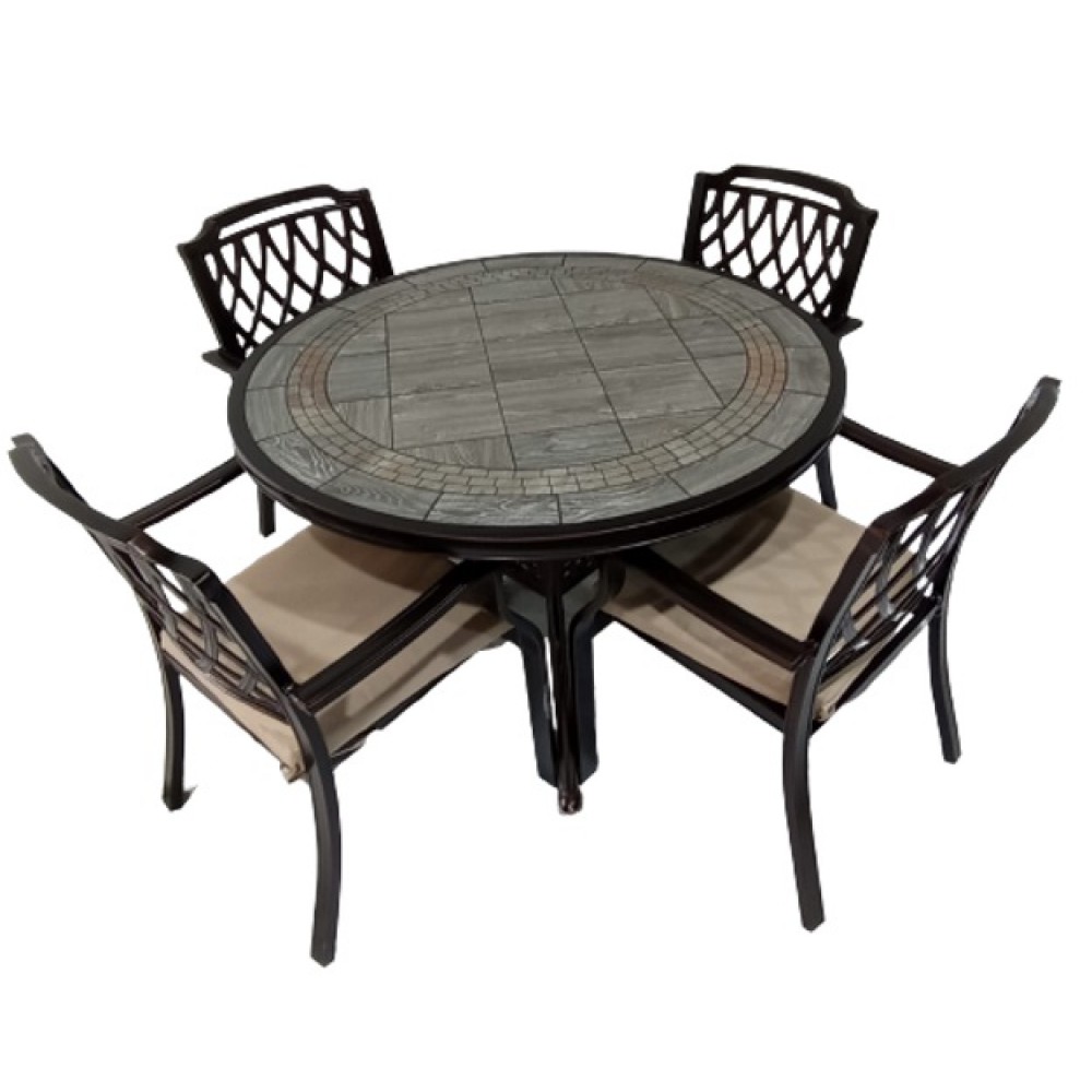 סט שולחן וכסאות אלומיניום יוקרתים 6670 סט שולחן וכסאות אלומיניום יוקרתים 6670