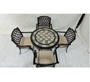 פינת אוכל לגינה יפה ואלגנטית 6651