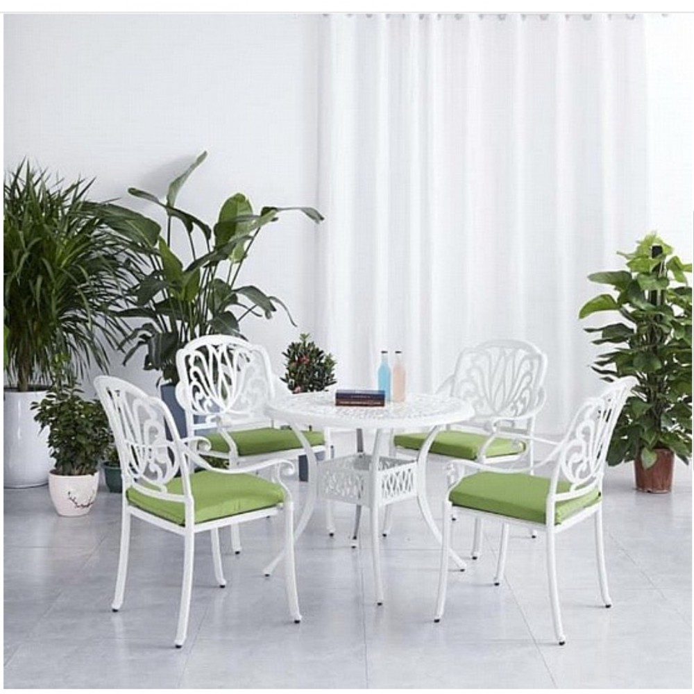 פינת אוכל אלומיניום +4 כסאות 6652