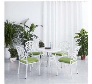 פינת אוכל אלומיניום +4 כסאות 6652