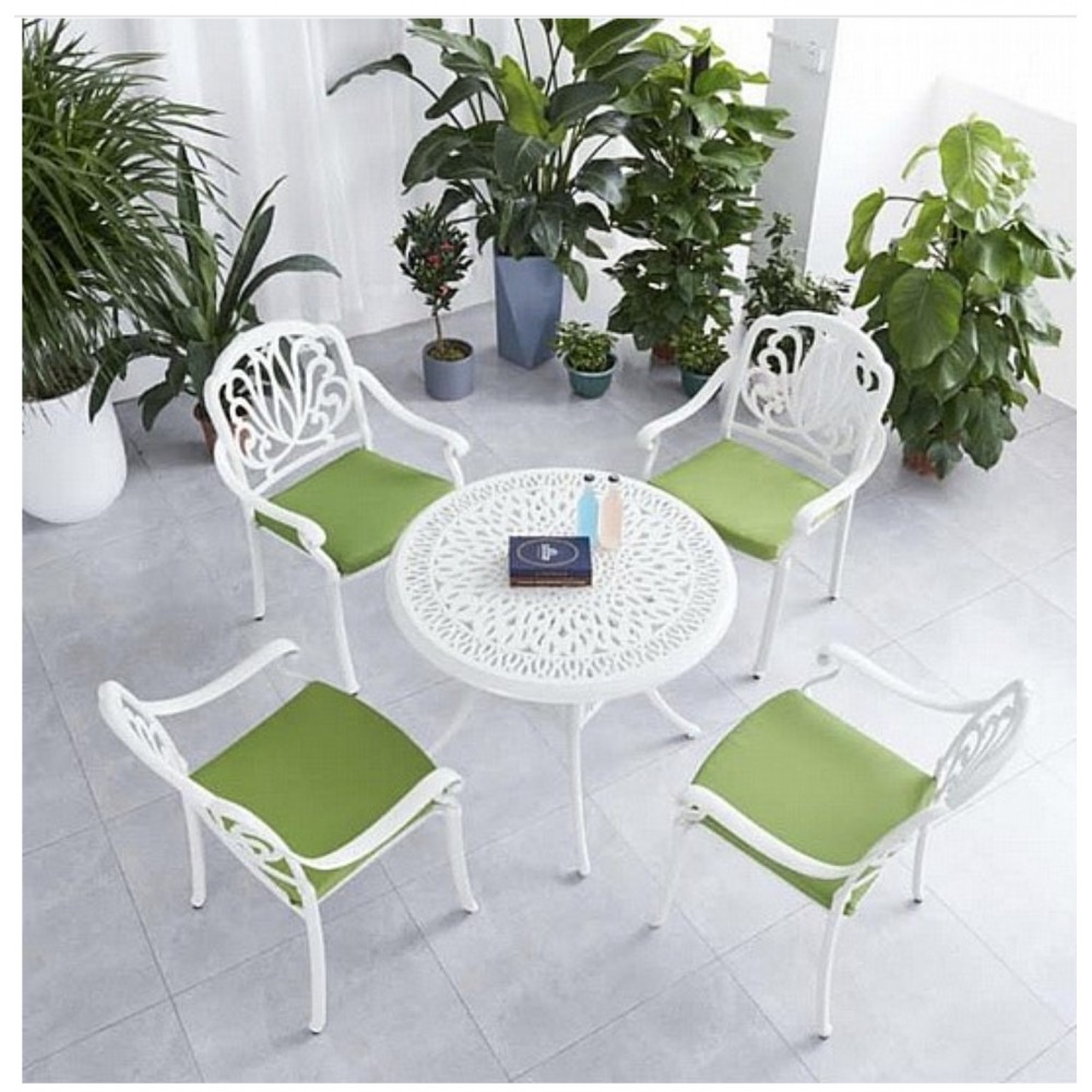 פינת אוכל אלומיניום +4 כסאות 6652