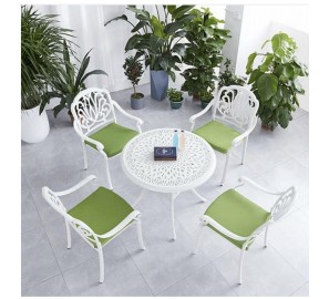 פינת אוכל אלומיניום +4 כסאות 6652