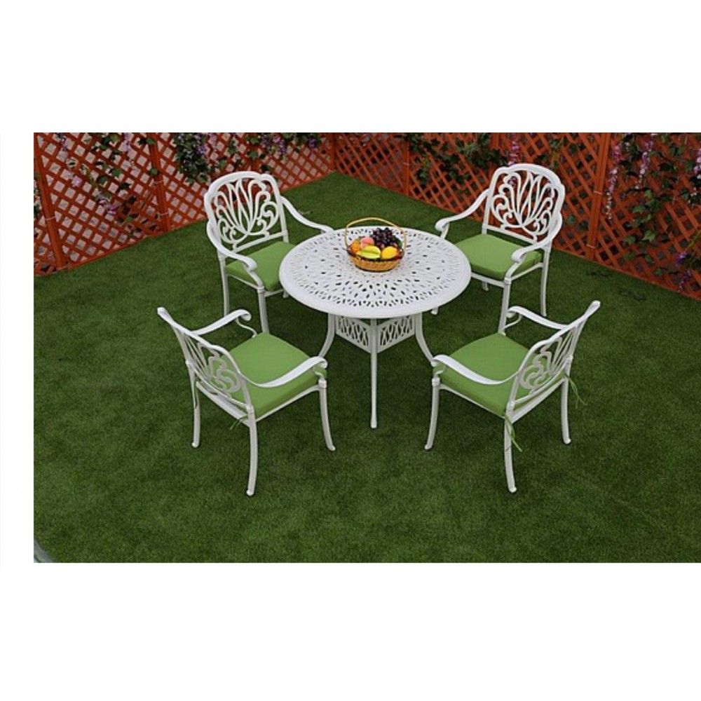 פינת אוכל אלומיניום +4 כסאות 6652