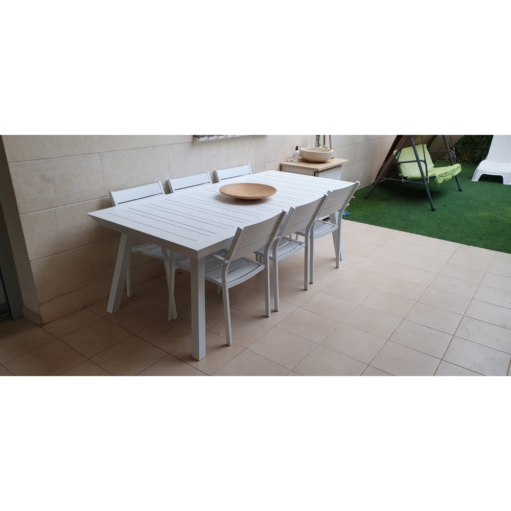 שולחן אלומיניום נפתח לגינה דגם 7746 שולחן אלומיניום נפתח לגינה דגם 7746