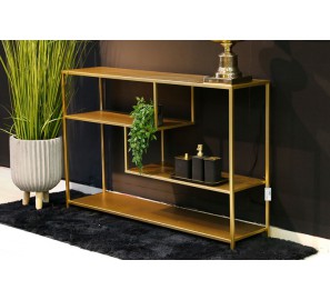 קונסולה מלבן מתכת שחור מט 09928 קונסולה מלבן מתכת שחור מט 09928