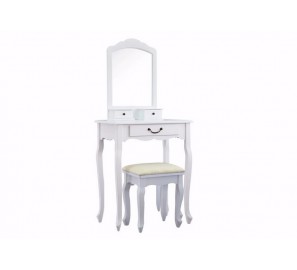 שידת איפור עם מראה מלבנית מעץ דגם 8837