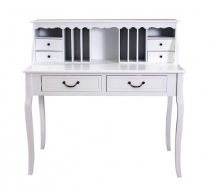 שידת כתיבה מעץ בצבע לבן דגם 7737