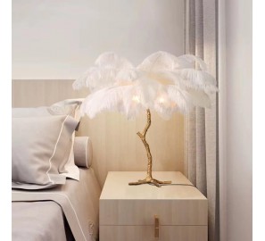 מנורה נוצות יוקרתית שולחנית דגם 00999