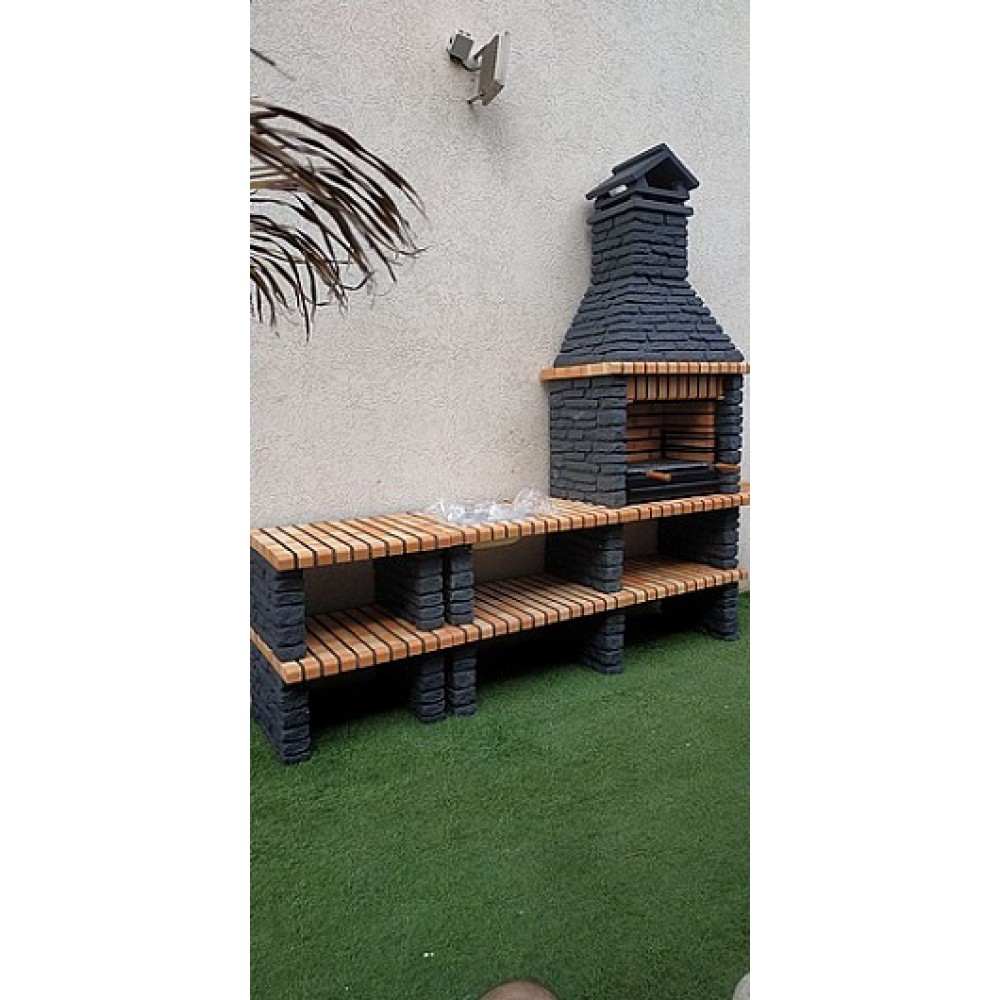 גריל אבן עם יחידת כיור דגם 6635 גריל אבן עם יחידת כיור דגם 6635