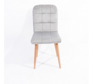 כיסא יותם מרופד רגלי עץ  