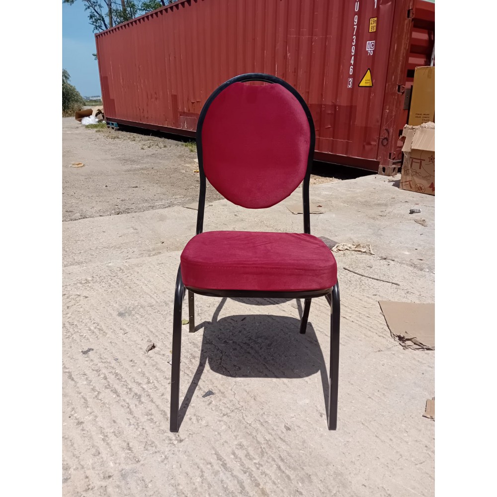    כסא אולמות אירועים צבע אדום עגול 