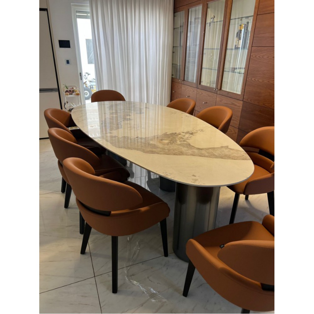 סט פינת אוכל אובלי דה לוקס