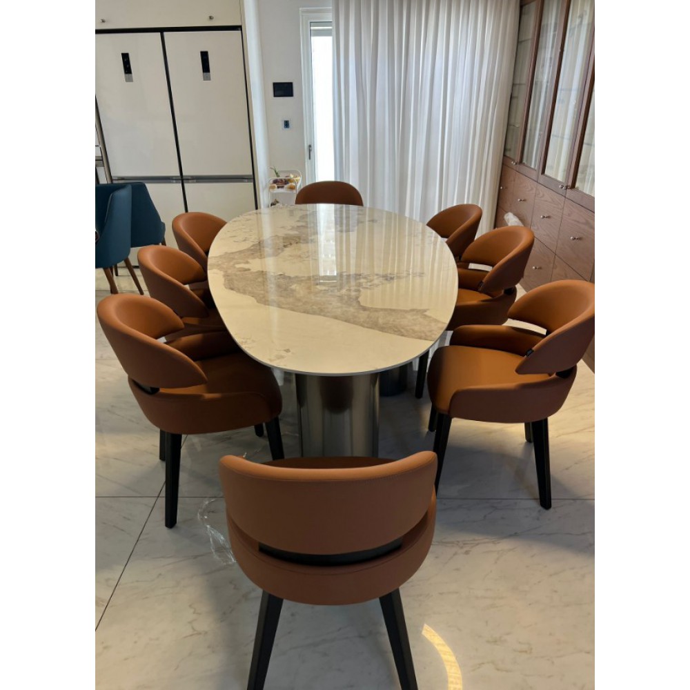 סט פינת אוכל אובלי דה לוקס