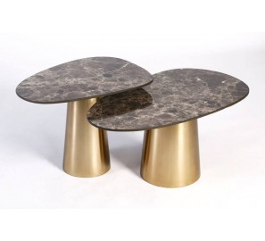 זוג שולחנות דגם גולד סטון