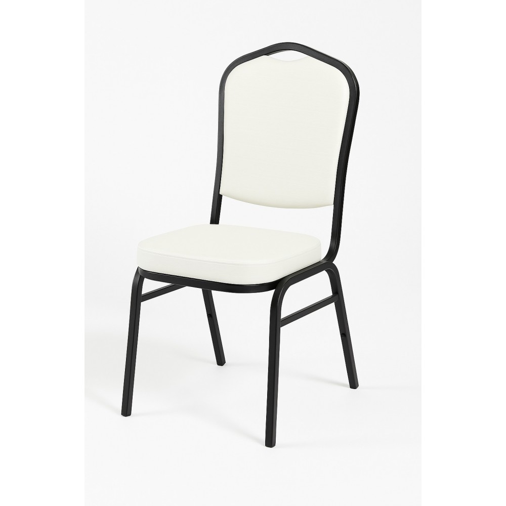 כיסא אולם לבן שמנת