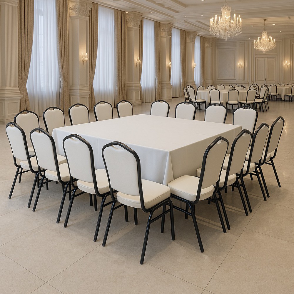 כיסא אולם לבן שמנת