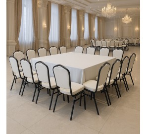 כיסא אולם לבן שמנת