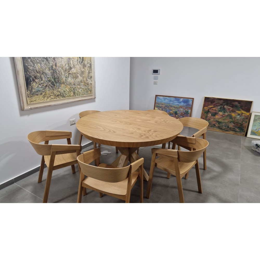   שולחן עגול לפינת אוכל נפתח 