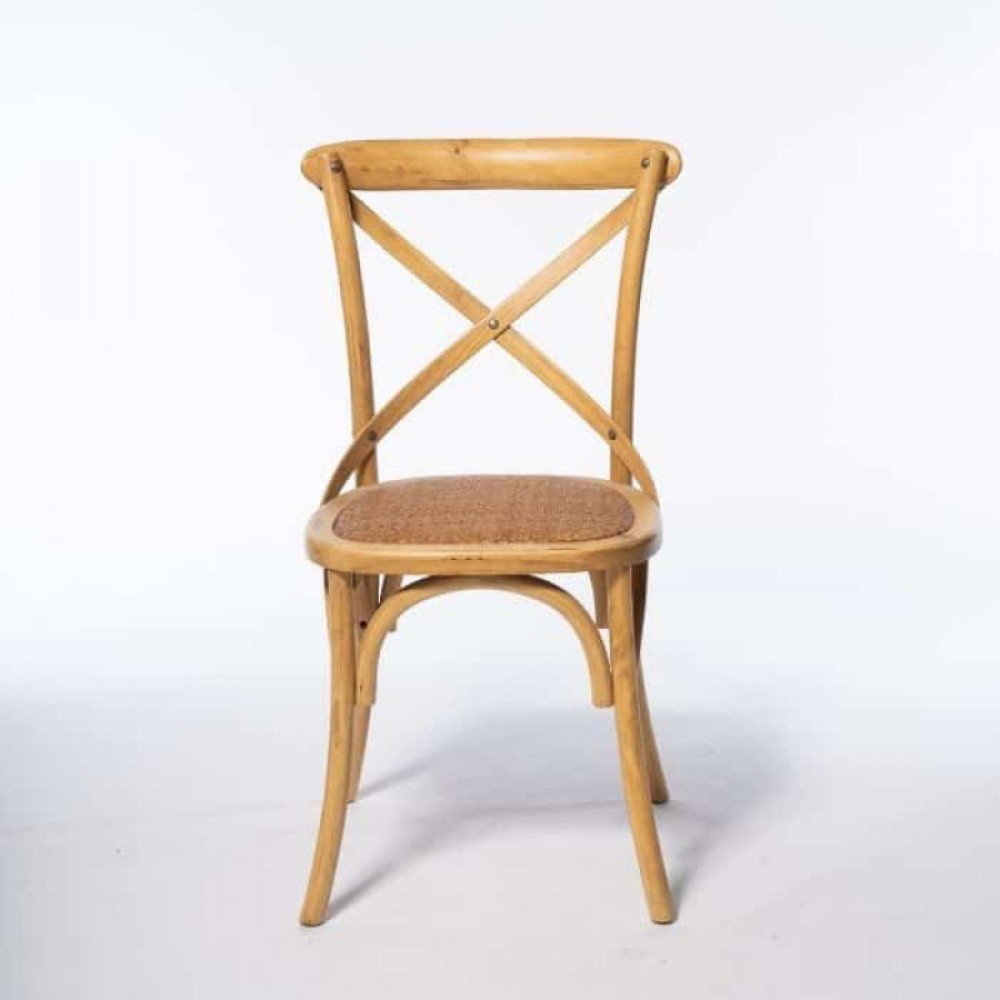 כסא עץ גב איקס דגם מניפיק