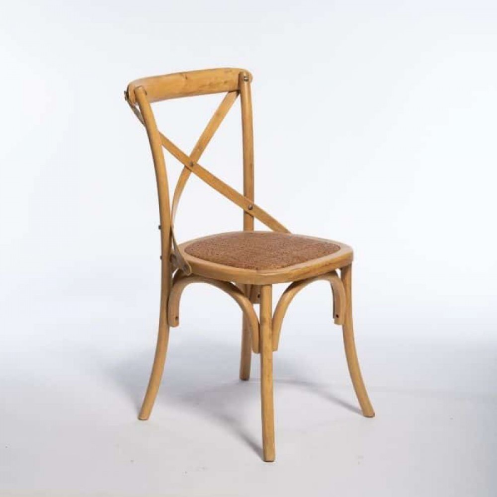 כסא עץ גב איקס דגם מניפיק