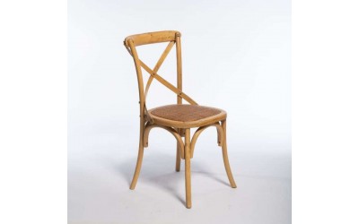 כסא עץ גב איקס דגם מניפיק