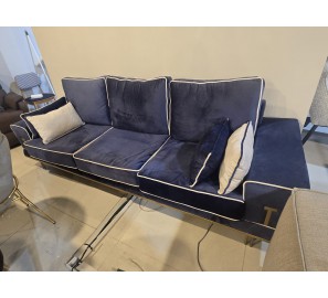 ספה כחולה 2.8 מטר מתצוגה