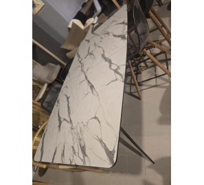 שולחן דמוי שיש 180 נפתח מתצוגה 