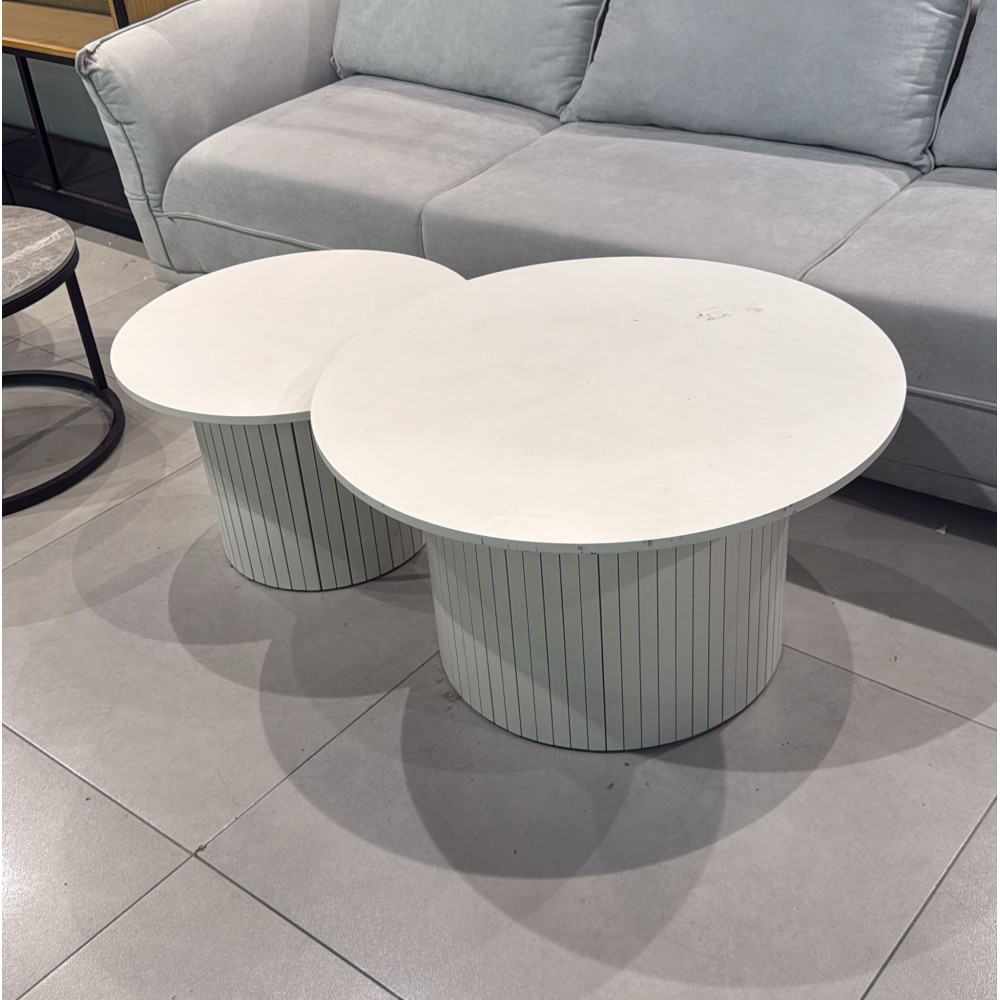 זוג שולחנות לסלון מתצוגה 