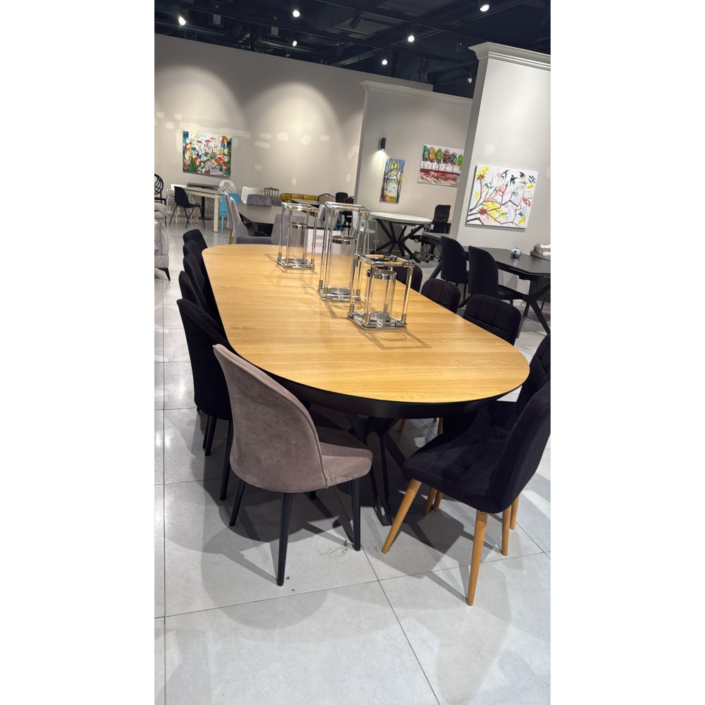  שולחן עגול קוטר 1.4 נפתח מתצוגה