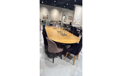  שולחן עגול קוטר 1.4 נפתח מתצוגה